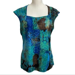 Kasper Sleeveless Top Size M